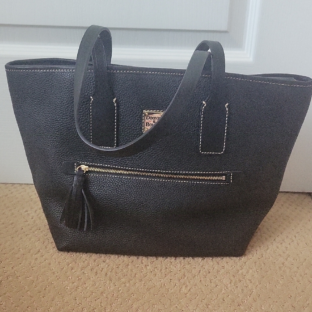 Dooney & Bourke Black Structured Tote Bag